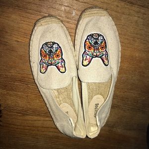 Soludos. French Bulldog Espadrille. Size 8.5